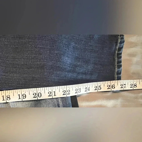 Paige Verdugo Ankle Cropped Jeans Women's Size 25 Blue Low Rise - Picture 7 of 7